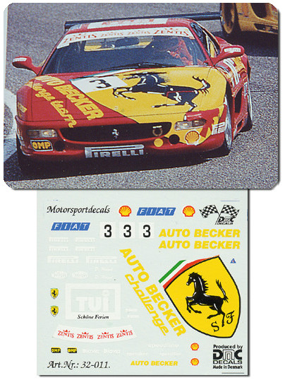 DMC decal Fer F 355 Auto Becker